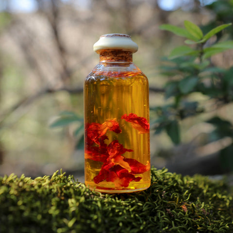 Luthien's Nectar is an elven potion made with fragrant organic flowers and cold pressed oils.